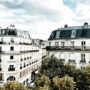 City buildings and trees; Paris landscape