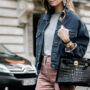 luxury denim jacket sale with birkin bag