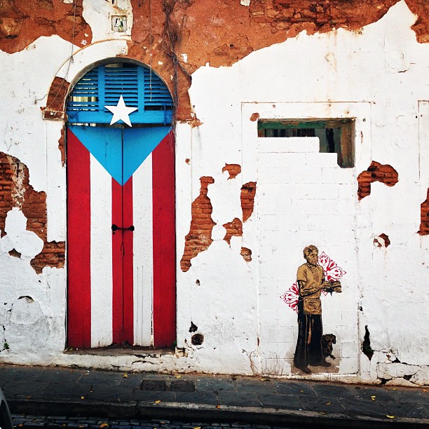 travel san juan puerto rico flag street art