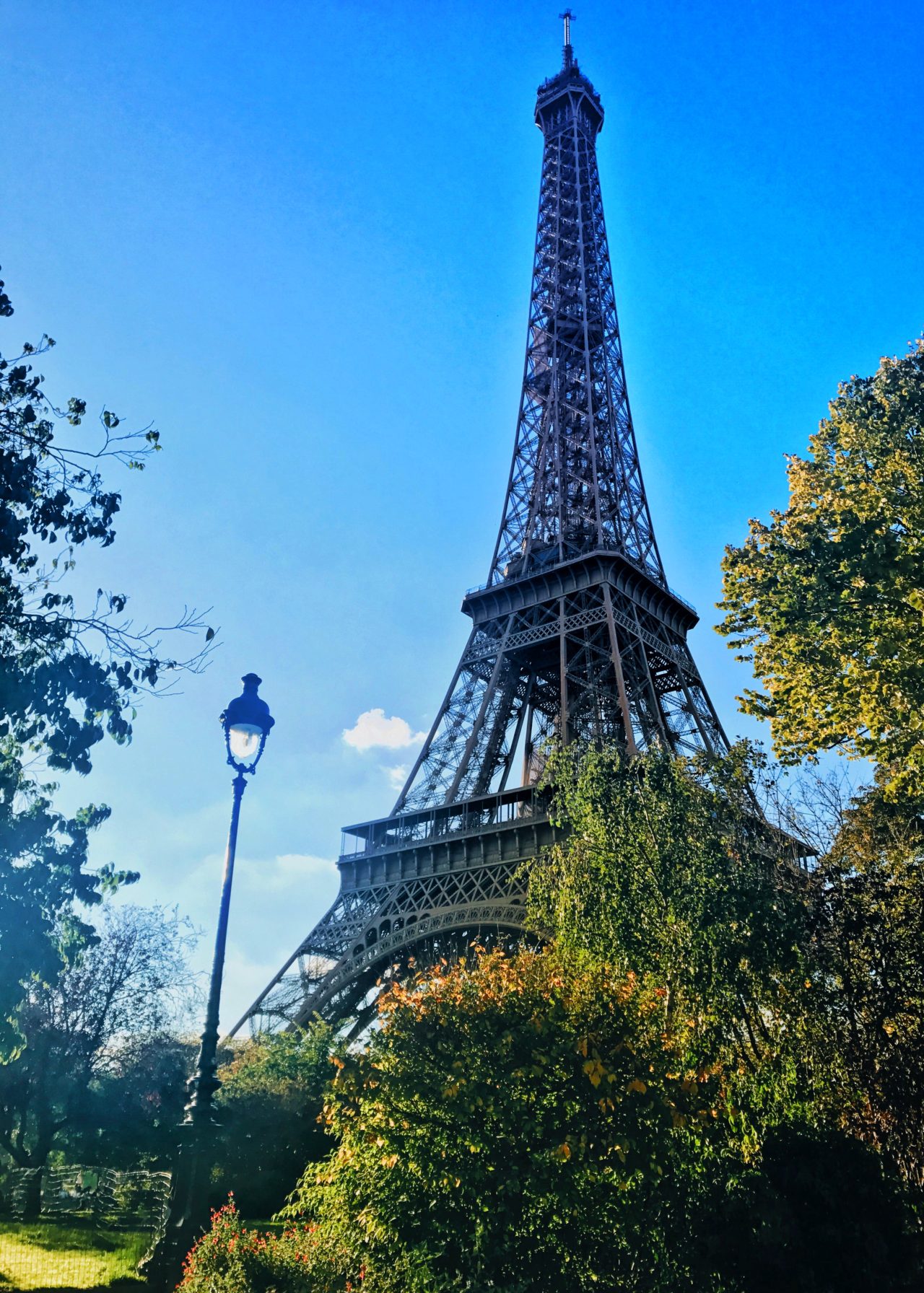 Side photo of The Eiffel Tower in Paris