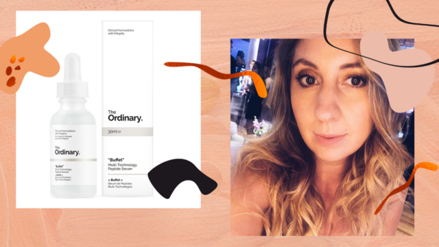 Monica Dimperio; with a beauty product must have called the ordinary
