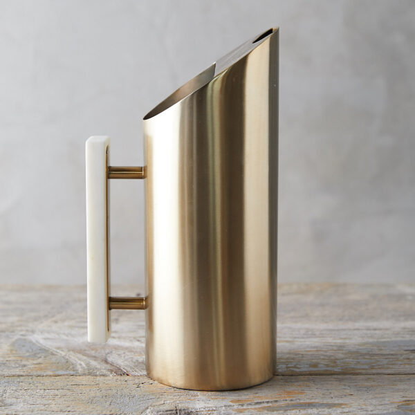 Terrain Brass + Marble Pitcher