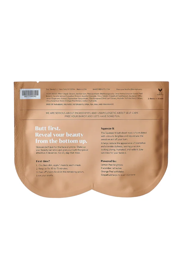 BAWDY Squeeze It Butt Sheet Mask