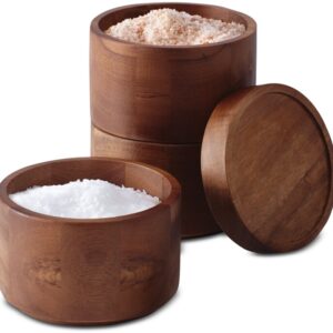 Wooden 3-Tier Stacking Salt Box