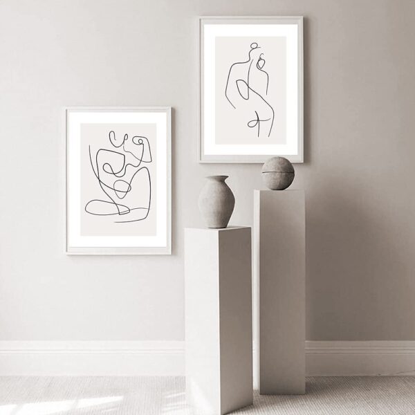 Minimalist Line Wall Art Decor - Set of 3